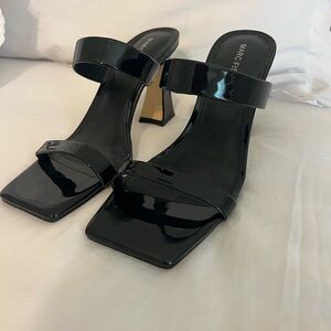 Marc Fisher Black Heels with Chunky Block Heel